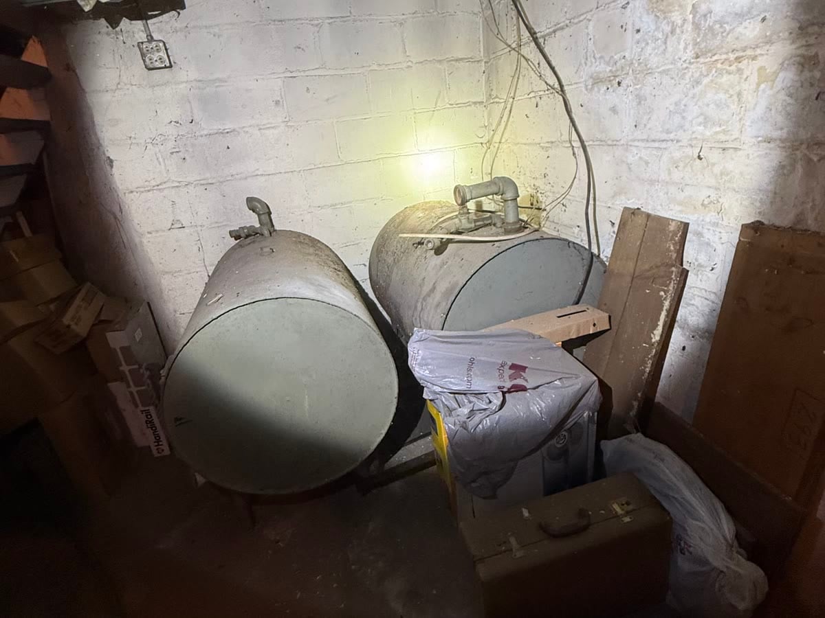 House in rough condition, basement